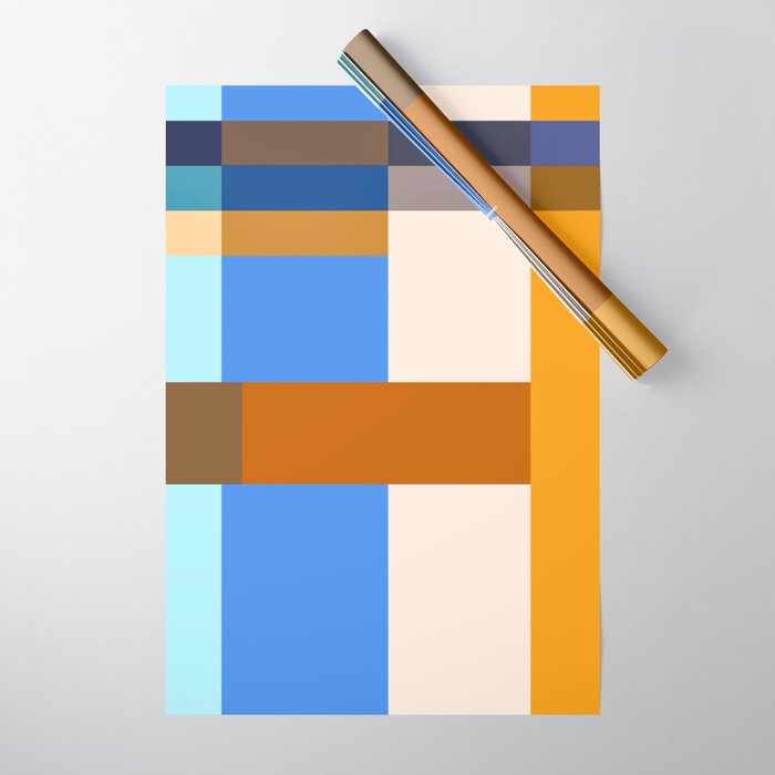 Seasonal Color Block Wrapping Paper Gallery Image 1