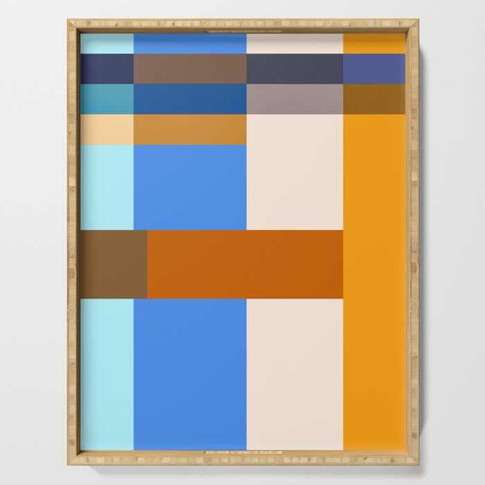 Seasonal Color Block Serving Tray Gallery Image 1