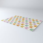 Spring Tulips X Rainbow Mid Century Flowers Rug Gallery Image 3