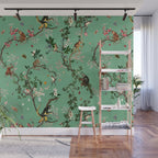 Monkey World Green Wall Mural Gallery Image 1