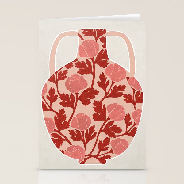 Vase and roses Stationery Card Gallery Image 2