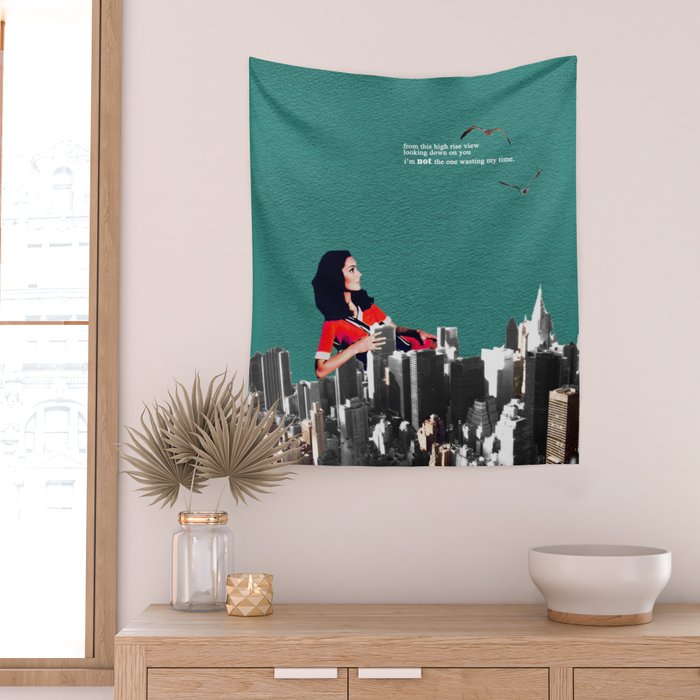 High Rise View Wall Tapestry Gallery Image 2