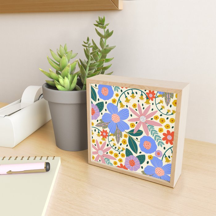 Pure Joy - colorful Floral  Mini Art Print Gallery Image 2