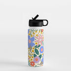 Pure Joy - colorful Floral  Water Bottle Gallery Image 1