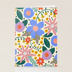 Pure Joy - colorful Floral  Stationery Card Gallery Image 2