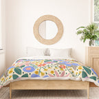 Pure Joy - colorful Floral  Duvet Cover Gallery Image 3
