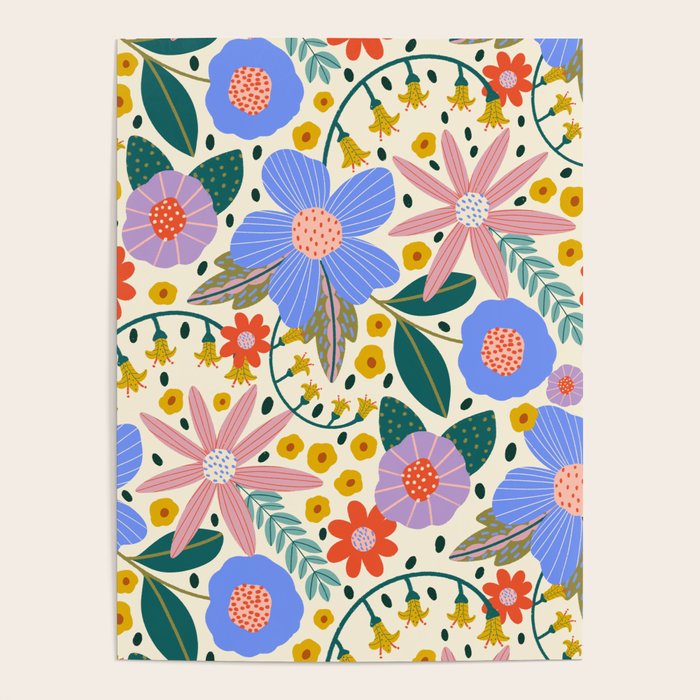 Pure Joy - colorful Floral  Poster Gallery Image 4