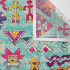 N178 - Antique Oriental Traditional Berber Bohemian Moroccan Style  Wall Tapestry Gallery Image 3