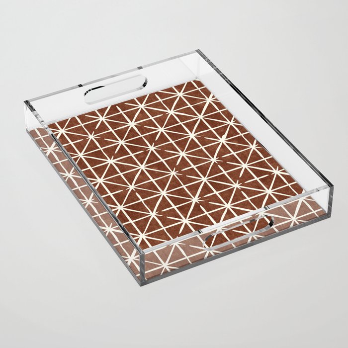 geometric triangles - brandywine Acrylic Tray Gallery Image 1