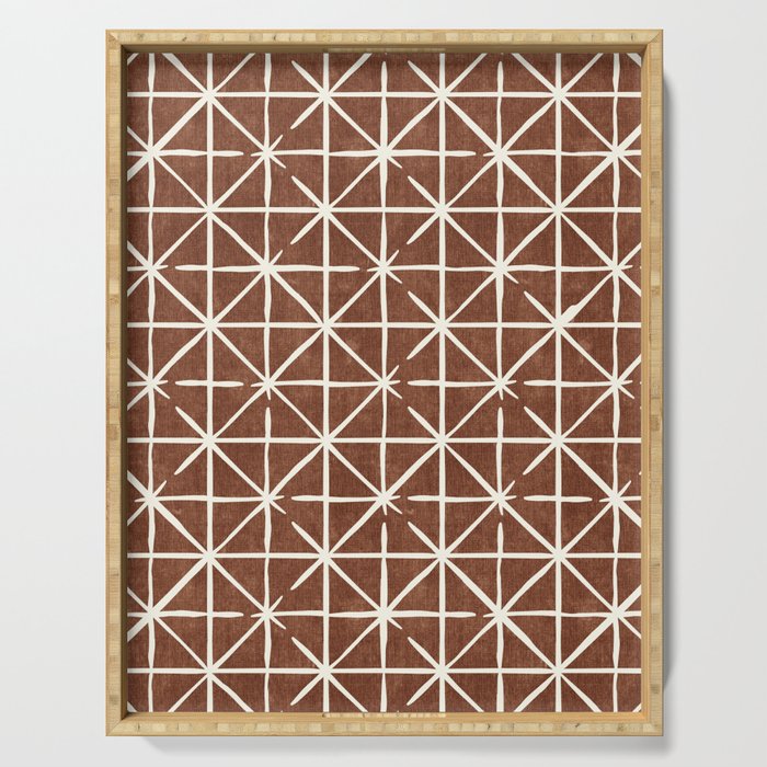geometric triangles - brandywine Serving Tray Gallery Image 1