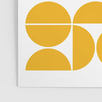 Mid Century Modern Geometric 04 Yellow Poster Gallery Image 3