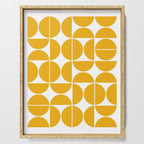 Mid Century Modern Geometric 04 Yellow Serving Tray Gallery Image 1