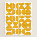 Mid Century Modern Geometric 04 Yellow Jigsaw Puzzle Gallery Image 1