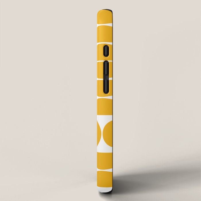 Mid Century Modern Geometric 04 Yellow iPhone Case Gallery Image 2