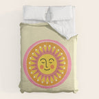 Smiling Sleeping Sun Face Duvet Cover Gallery Image 6