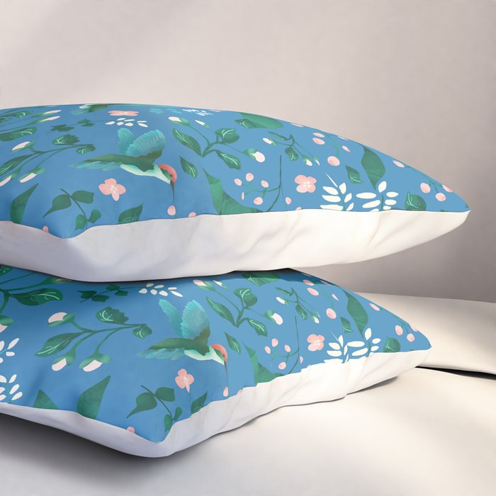 Hummingbird Garden II Pillow Sham Gallery Image 3