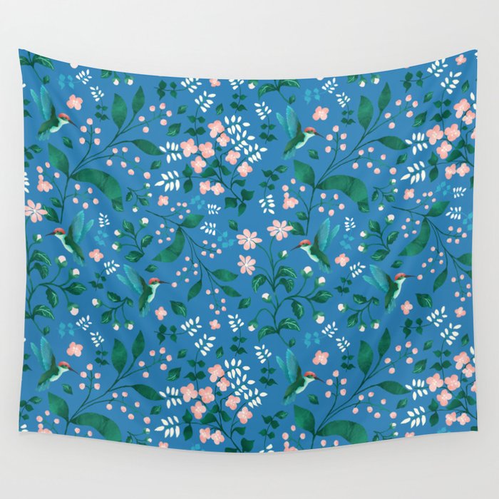 Hummingbird Garden II Wall Tapestry Gallery Image 1