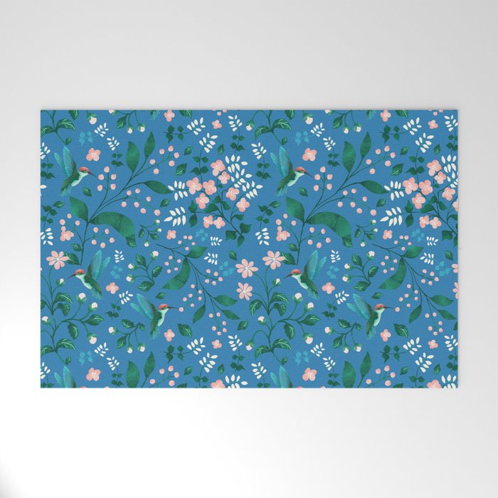 Hummingbird Garden II Welcome Mat Gallery Image 1