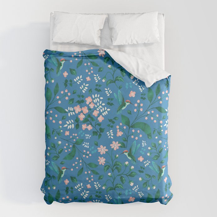 Hummingbird Garden II Duvet Cover Gallery Image 1