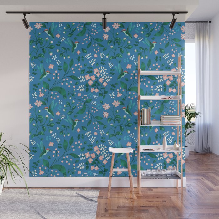 Hummingbird Garden II Wall Mural Gallery Image 1