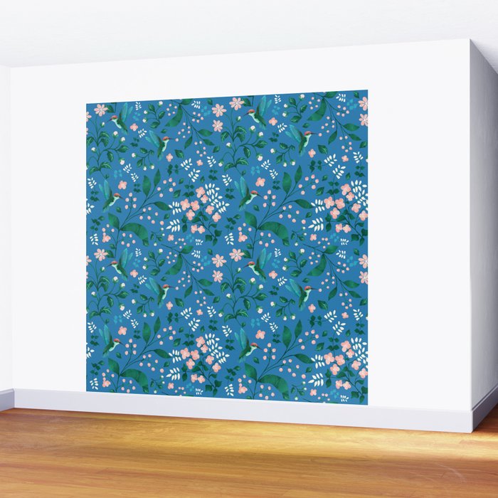 Hummingbird Garden II Wall Mural Gallery Image 2