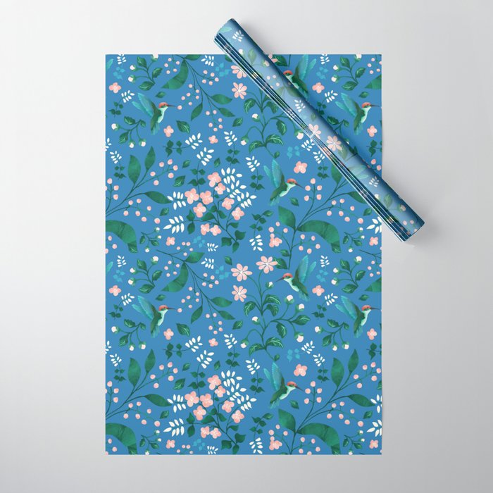 Hummingbird Garden II Wrapping Paper Gallery Image 1