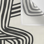 Line art lady with hat Wall Tapestry Gallery Image 3