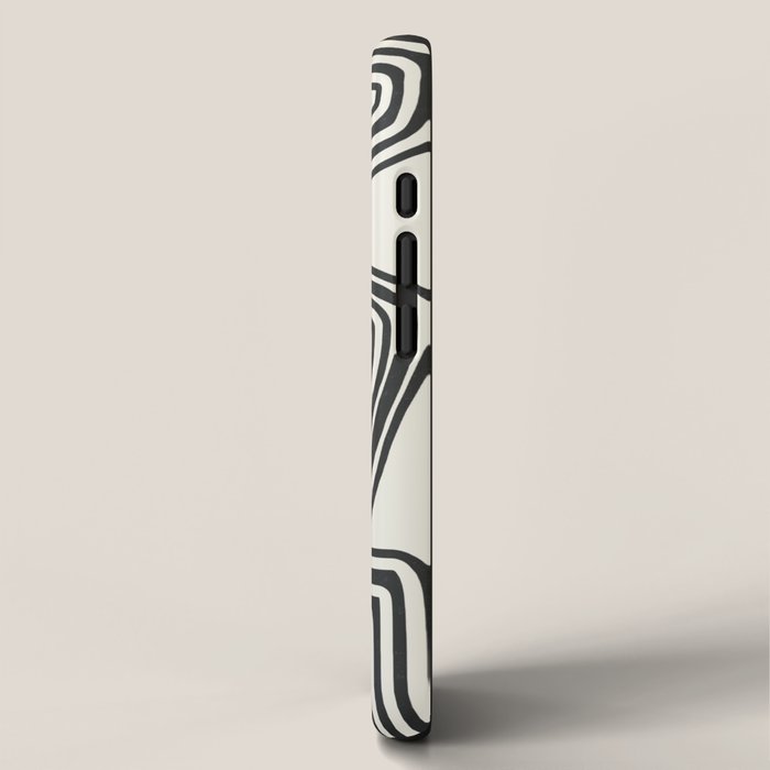 Line art lady with hat iPhone Case Gallery Image 2