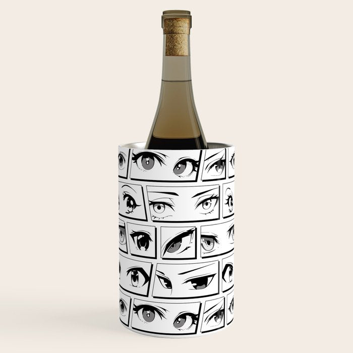 Anime eye cartoon comic art pattern Wine Chiller Gallery Image 2