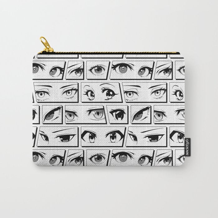 Anime eye cartoon comic art pattern Carry All Pouch Gallery Image 1