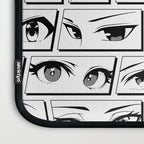 Anime eye cartoon comic art pattern Laptop Sleeve Gallery Image 3