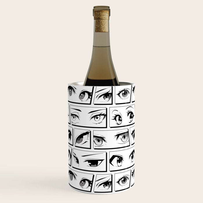 Anime eye cartoon comic art pattern Wine Chiller Gallery Image 3