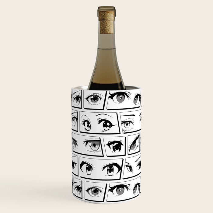 Anime eye cartoon comic art pattern Wine Chiller Gallery Image 1