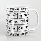 Anime eye cartoon comic art pattern Coffee Mug Gallery Image 1