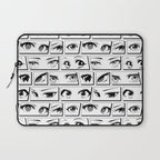 Anime eye cartoon comic art pattern Laptop Sleeve Gallery Image 1