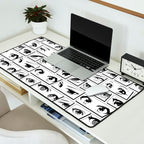 Anime eye cartoon comic art pattern Desk Mat Gallery Image 2