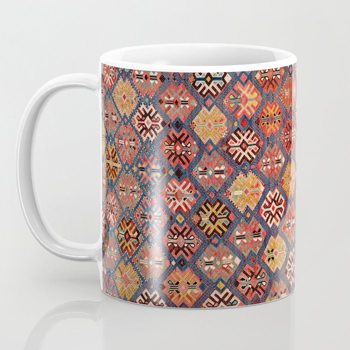 Azeri Zili Azerbaijan South Causasus Antique Rug Print Coffee Mug Gallery Image 3