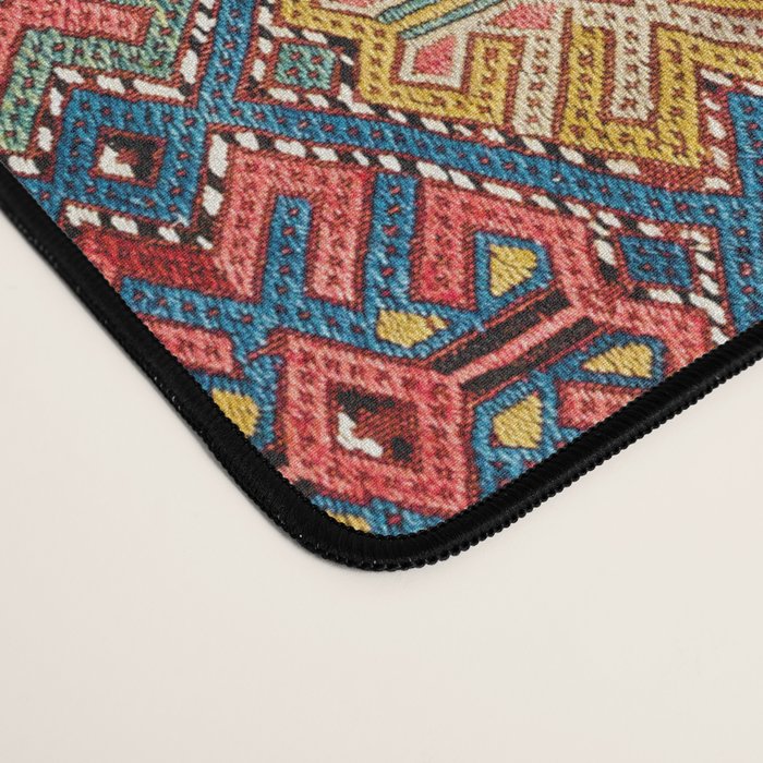 Azeri Zili Azerbaijan South Causasus Antique Rug Print Desk Mat Gallery Image 4
