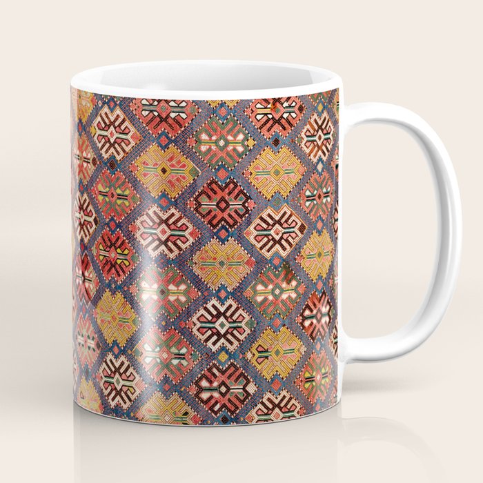 Azeri Zili Azerbaijan South Causasus Antique Rug Print Coffee Mug Gallery Image 1
