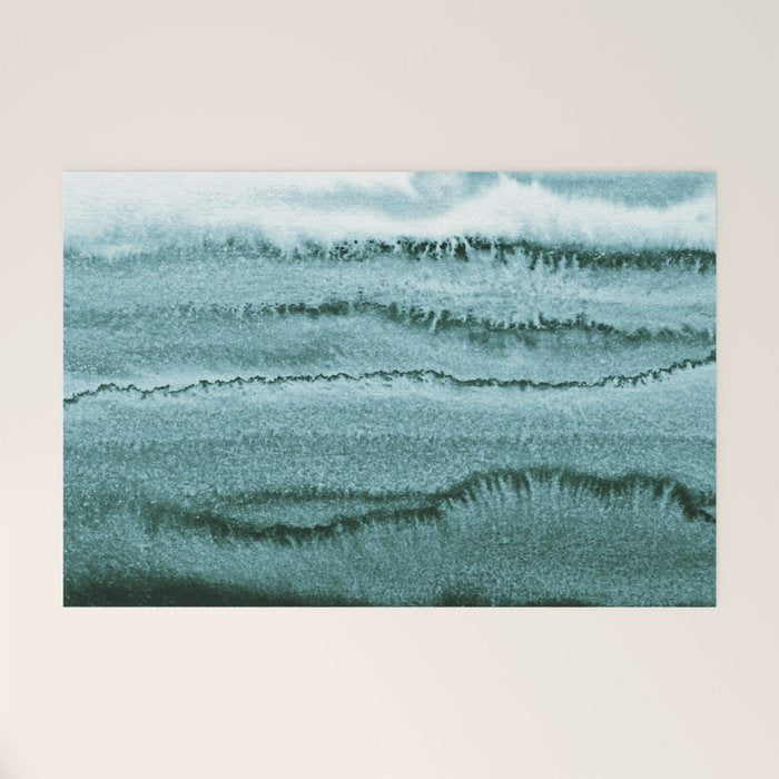 WITHIN THE TIDES - OCEAN TEAL Welcome Mat Gallery Image 1