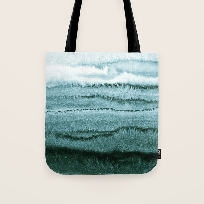WITHIN THE TIDES - OCEAN TEAL Tote Bag Gallery Image 1