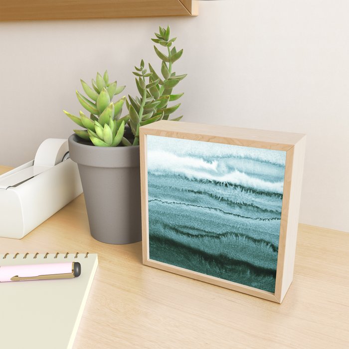 WITHIN THE TIDES - OCEAN TEAL Mini Art Print Gallery Image 2