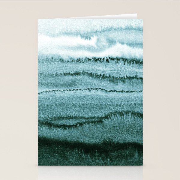 WITHIN THE TIDES - OCEAN TEAL Stationery Card Gallery Image 1