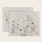 White Peonies Placemat Gallery Image 1