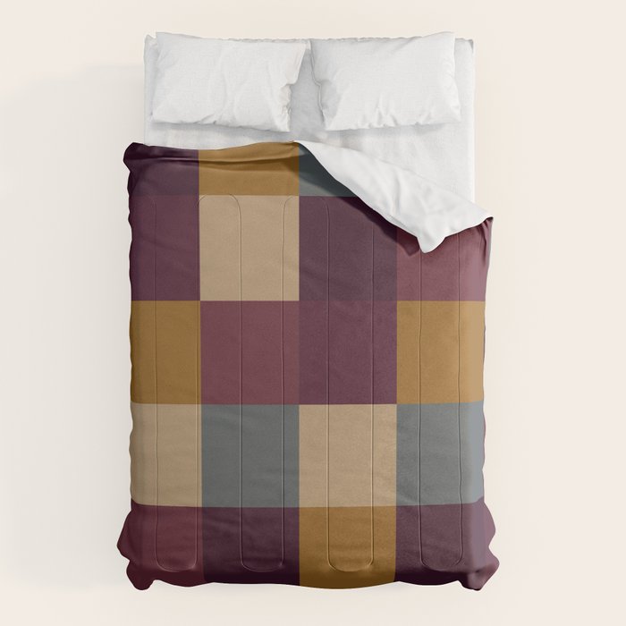 Bold Autumn Checks Pattern - Large XIII Comforter Gallery Image 6