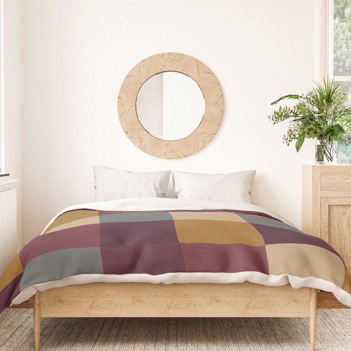Bold Autumn Checks Pattern - Large XIII Duvet Cover Gallery Image 3