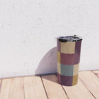 Bold Autumn Checks Pattern - Large XIII Travel Mug Gallery Image 4