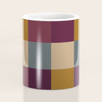 Bold Autumn Checks Pattern - Large XIII Coffee Mug Gallery Image 4
