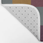Bold Autumn Checks Pattern - Large XIII Bath Mat Gallery Image 2