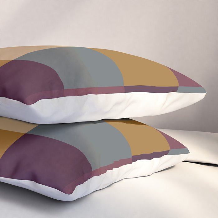 Bold Autumn Checks Pattern - Large XIII Pillow Sham Gallery Image 3
